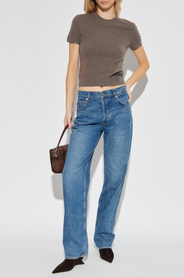 Alexander Wang Top con parche con el logo