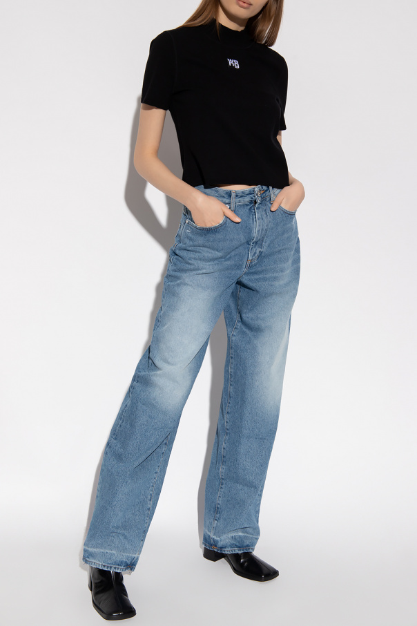 T by Alexander Wang Crop top with high neck