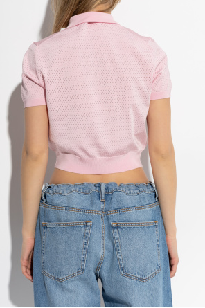 T by Alexander Wang Polo shirt with printed logo