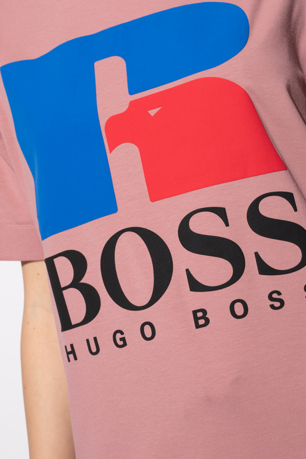 sandy liang dippy logo t shirt - BOSS x Russell Athletic BOSS