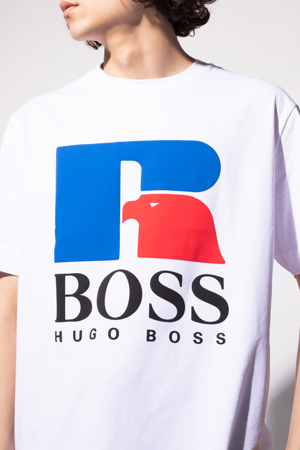 Hugo Boss Boss X Russell Athletic - Cotton Crew-neck T-shirt In White