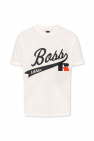 BOSS x Russell Athletic T-shirt z aksamitnym logo