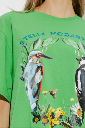 stella print McCartney T-shirt with logo