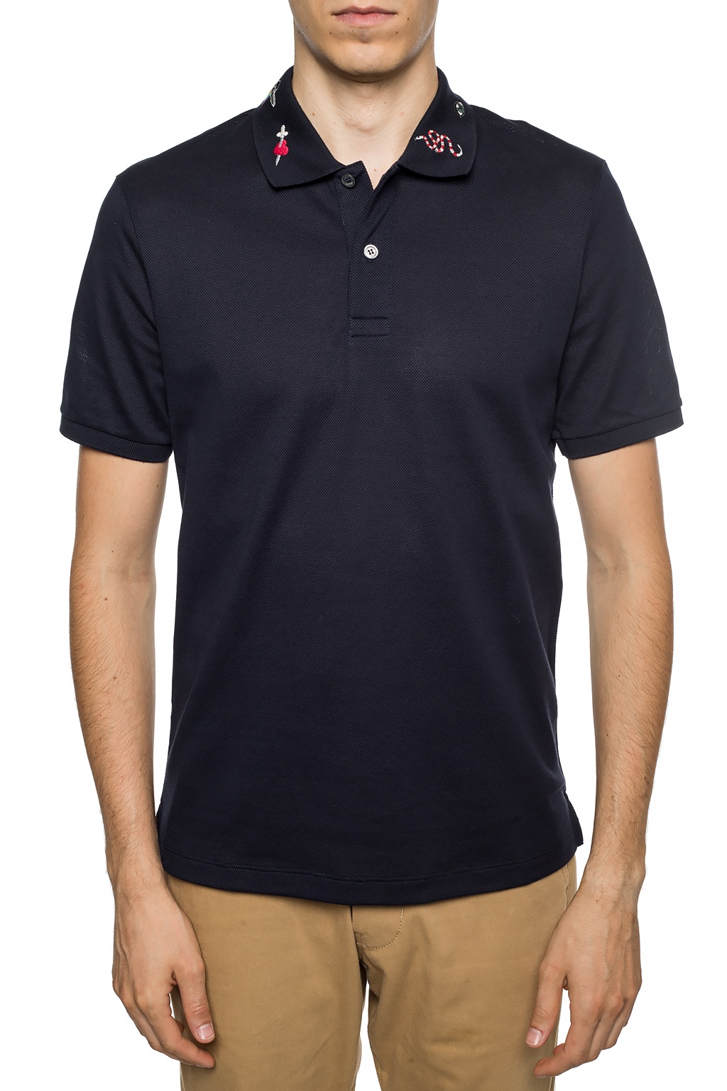 gucci monogram polo shirt