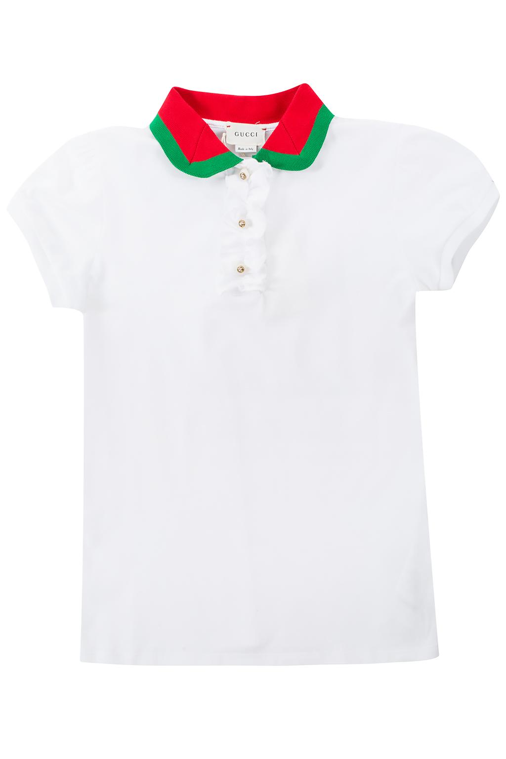 white polo gucci shirt