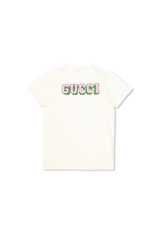 T-shirt with a printed logo, zdjęcie 1 T-shirt with a printed logo od Gucci Kids