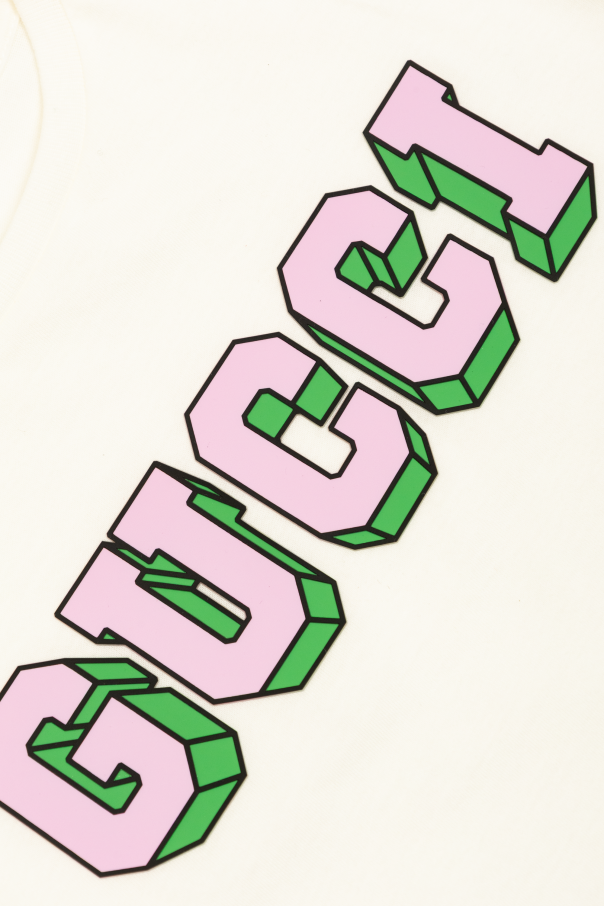 Gucci Kids Camiseta con logo estampado