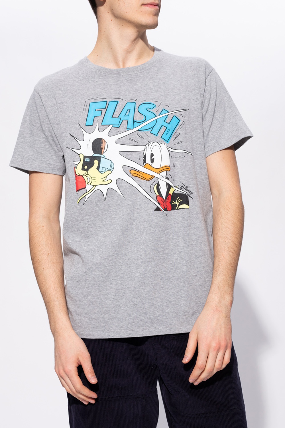 Gucci Grey Disney Edition Donald Duck 'Flash' T-Shirt for Men