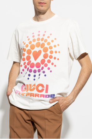 gucci flare T-shirt with ‘gucci flare Love Parade’ print
