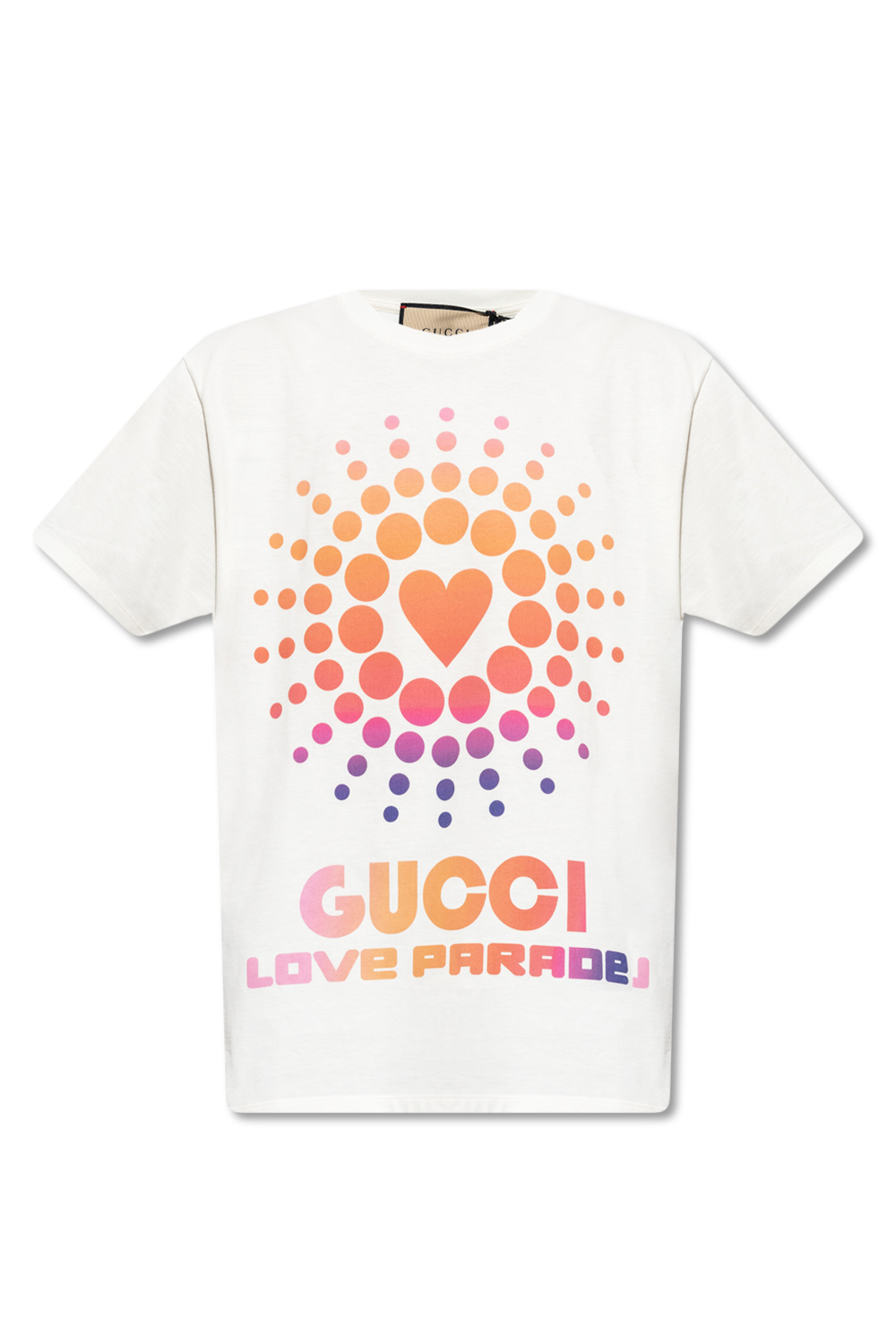 IetpShops Germany - shirt with 'Gucci Love Parade' print Gucci - White T -  gucci tortoiseshell crystal hair comb