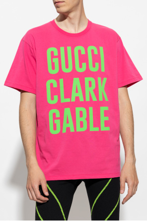 Gucci T-shirt with ‘Gucci Clark Gable’ print