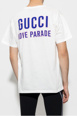 gucci always T-shirt with ‘gucci always Love Parade’ print