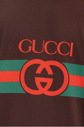 Gucci Borsa Gucci Sukey in tela siglata beige e pelle beige