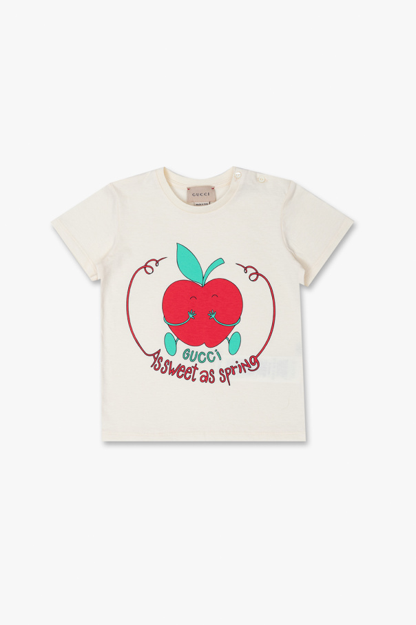 Gucci Kids T-shirt with open-toe