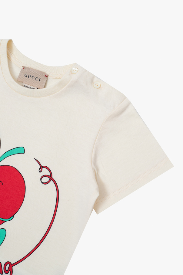 Gucci Kids T-shirt with open-toe