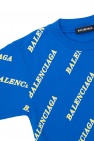 Balenciaga Kids logo-patch cotton polo shirt Bianco