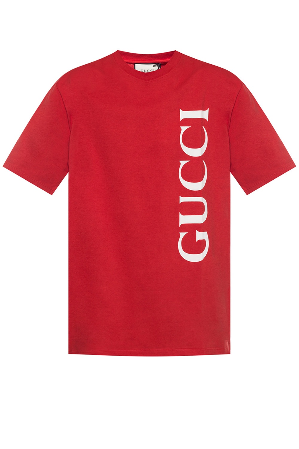 gucci red logo t shirt