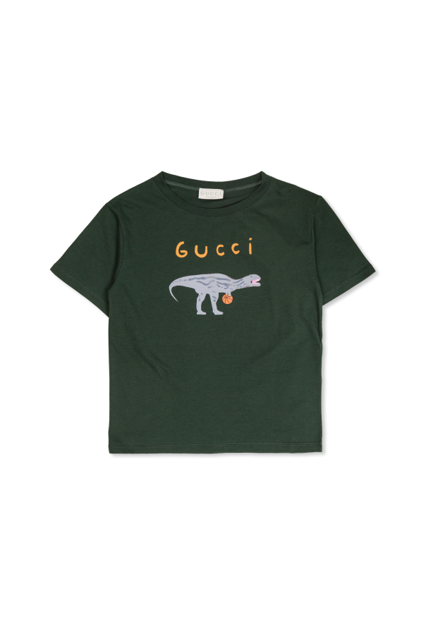 T-shirt with colorful print od Gucci Kids
