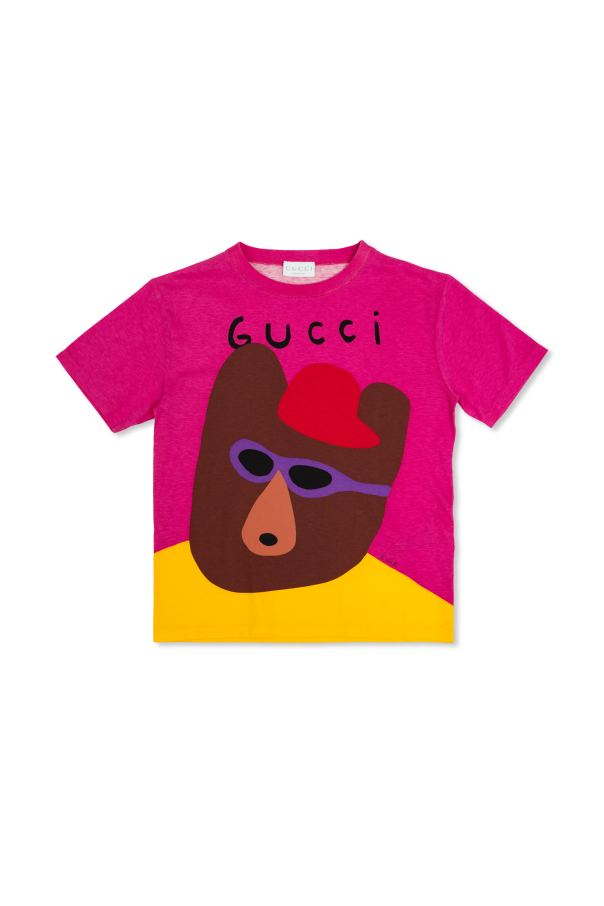T-shirt with print od Gucci Kids