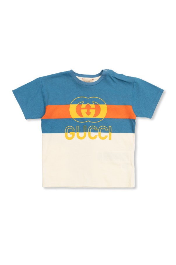 Gucci Kids Gucci футболка оверсайз Original Gucci с нашивкой