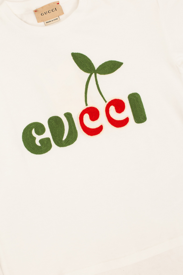 Gucci Kids gucci wool and silk jacquard scarf