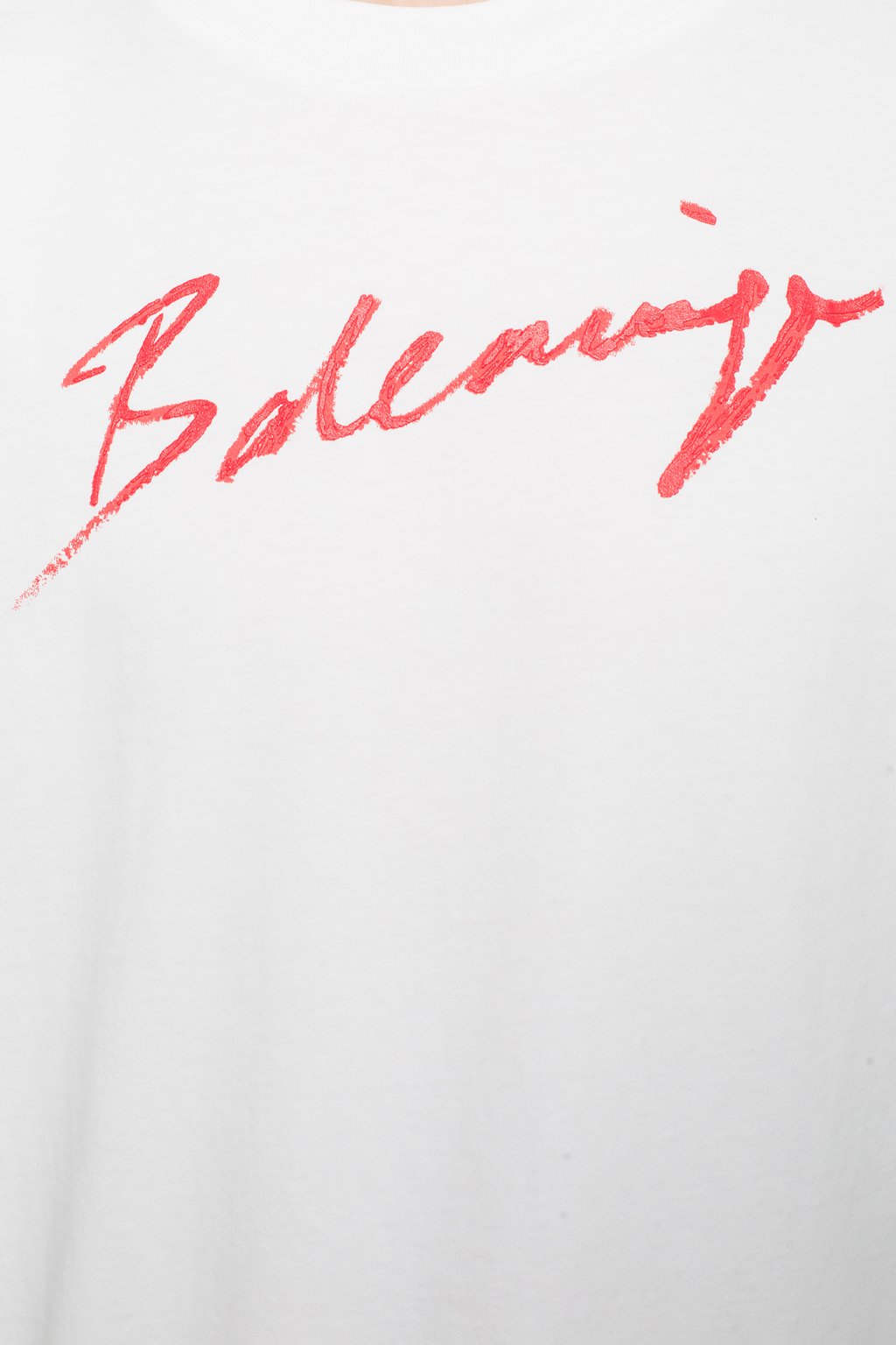 Gucci x Balenciaga joint red and white letter graffiti cola print  short-sleeved T-shirt - απομιμηση παπουτσια Jordan Dior φθηνα Balenciaga 