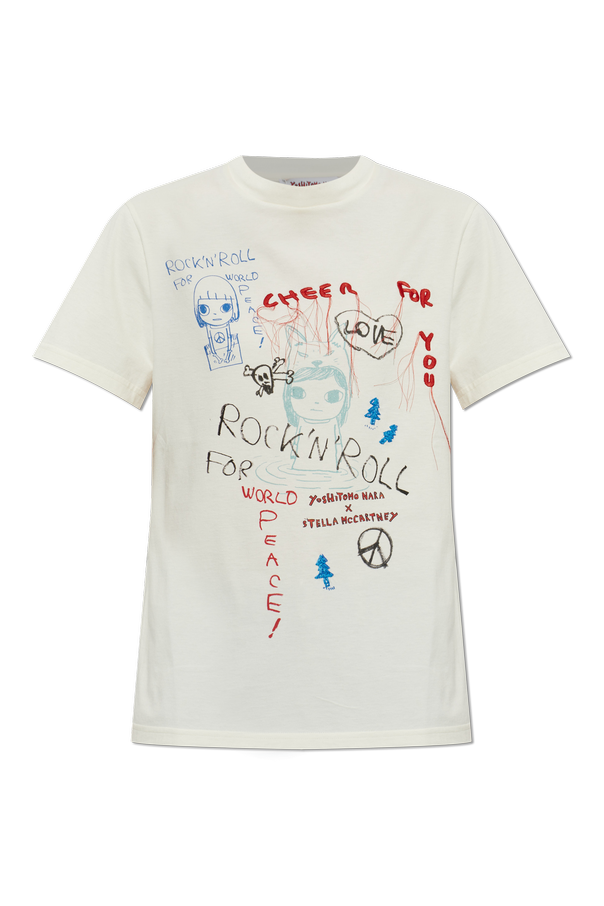 Yoshitomo Nara × Stella McCartney cream T-shirt od Stella McCartney
