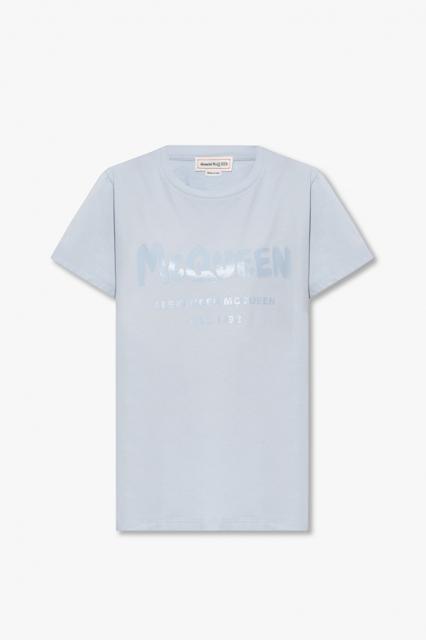 Alexander McQueen alexander mcqueen logo collar shirt