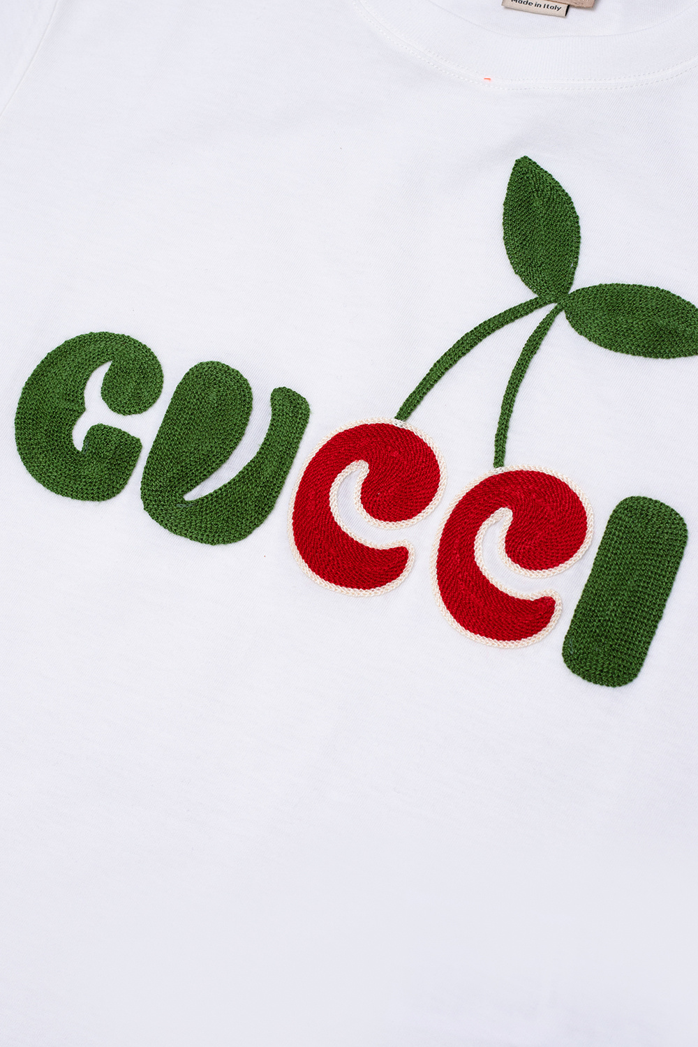 gucci holmes Kids Embroidered T-shirt