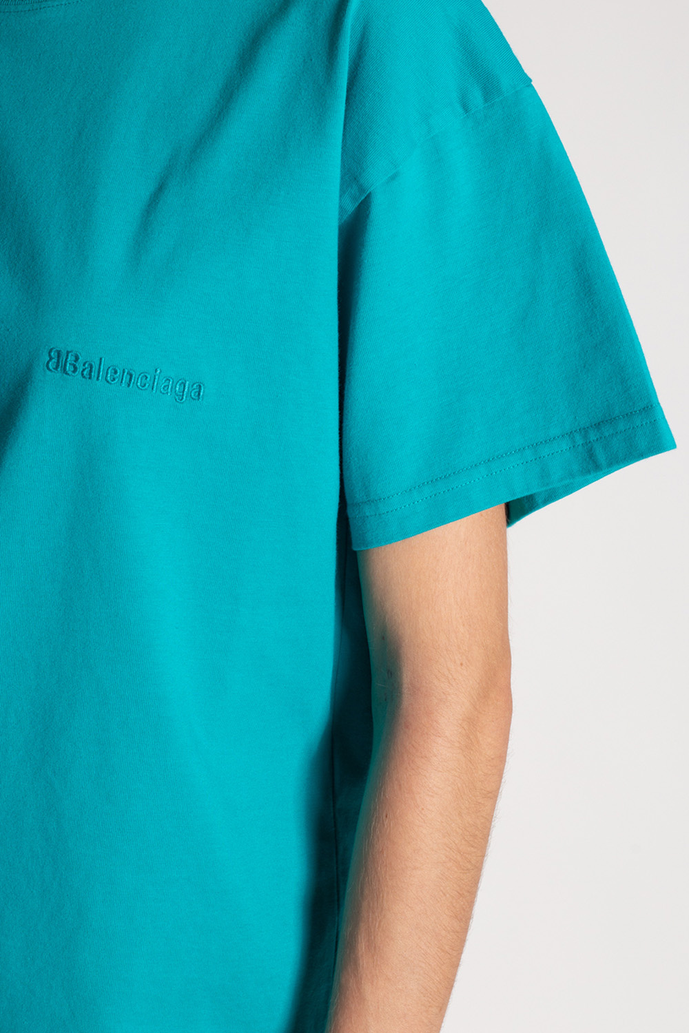 Balenciaga Brave Soul Marineblå stribet T-shirt