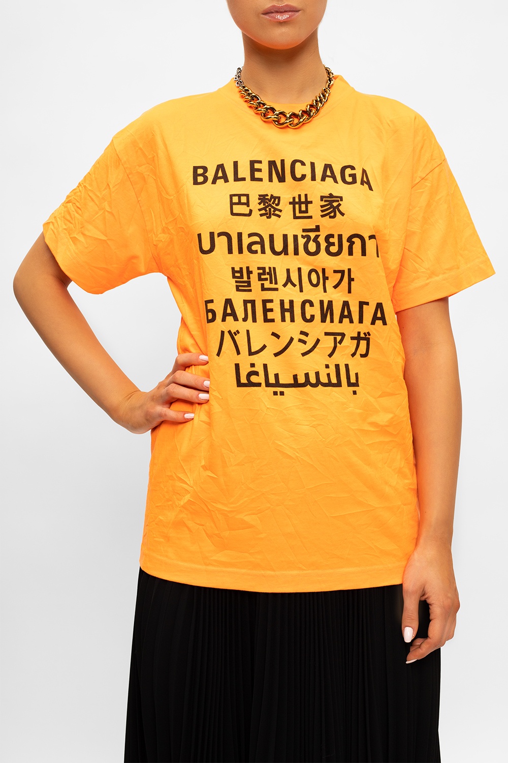 Tshirt Balenciaga Green size XS International in Cotton  23698945