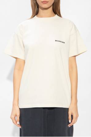 Balenciaga drip-Orb logo-print T-shirt