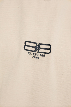 Balenciaga this T-shirt shirt has a straight fit and is embroidered all-over