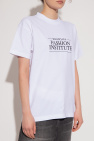Balenciaga T-shirt cream z logo
