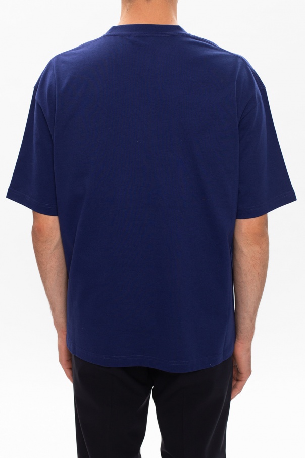 balenciaga navy blue t shirt