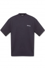 Balmain flocked-the cropped short-sleeve T-shirt