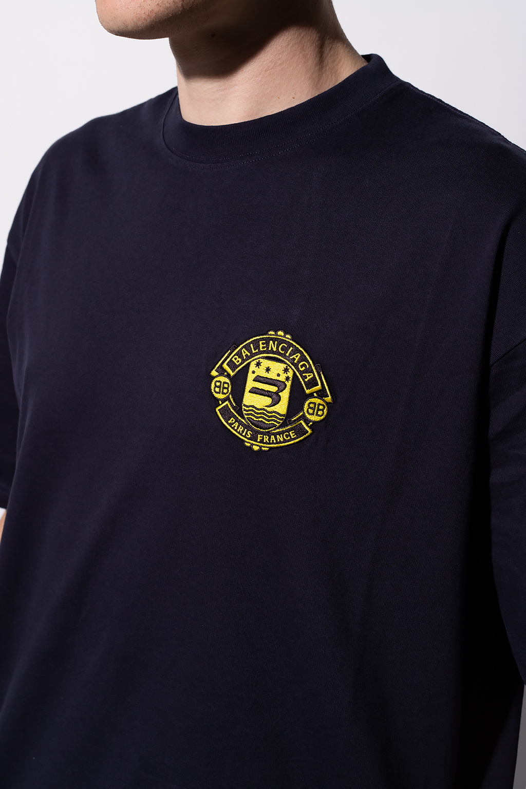 Black Logo T - True Religion T-Shirt mit Logo und Pailletten in Schwarz -  shirt Balenciaga - IetpShops Germany