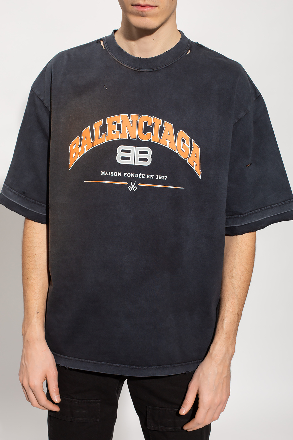 Balenciaga T-shirt with vintage-effect