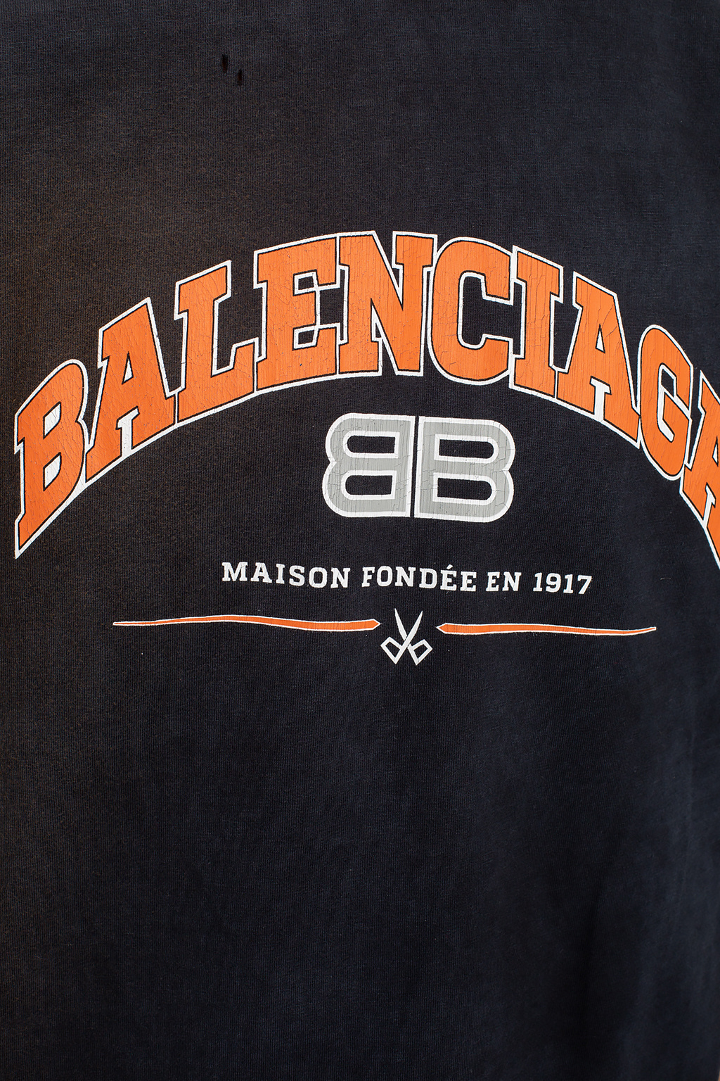 Balenciaga T-shirt with vintage-effect