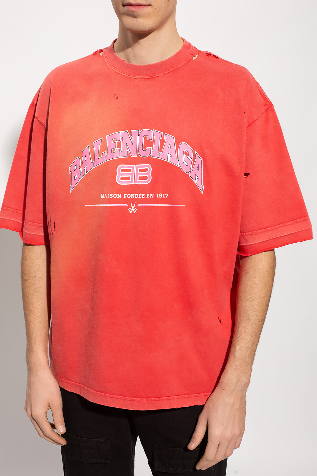 BALENCIAGA Dry Cleaning Boxy Tshirt in Vintage Jersey