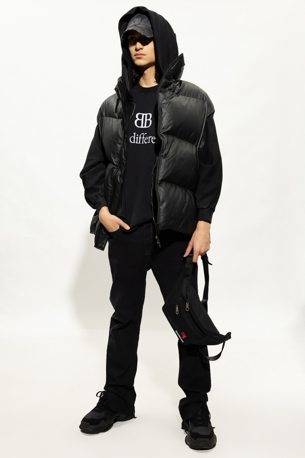 Balenciaga A-COLD-WALL concealed zipped hoodie
