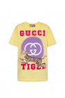 Gucci YELLOW Printed T-shirt from the ‘Gucci Tiger’ collection