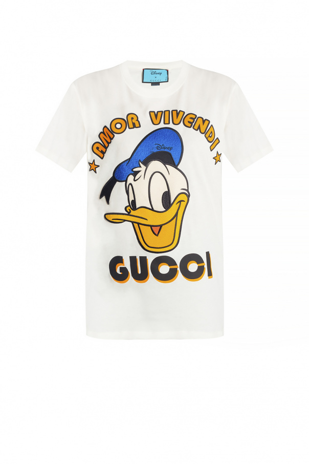 Gucci 615044 XJDBJ DONALD DUCK T-shirt White