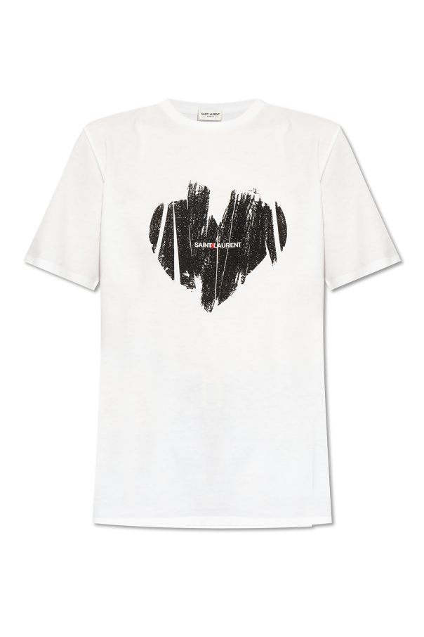 Saint Laurent T-shirt z nadrukiem z logo