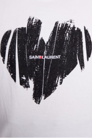 Saint Laurent T-shirt z nadrukiem z logo
