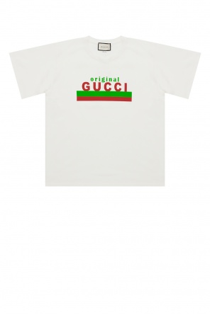 Gucci Koffer mit GG Supreme-Muster Braun