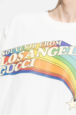 Gucci T-shirt with ‘Souvenir from Los Angeles Gucci' print