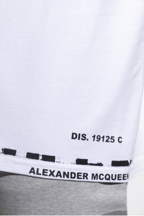 Alexander McQueen Alexander McQueen Midikleid im Reconstructed-Look Blau