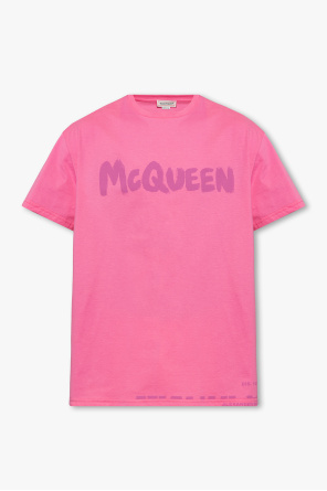 Alexander McQueen logo pendant chain necklace