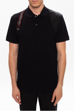 Alexander McQueen Logo harness polo shirt